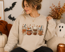 Load image into Gallery viewer, Pumpkin Spice Coffee - Crew Neck Sweat Shirt