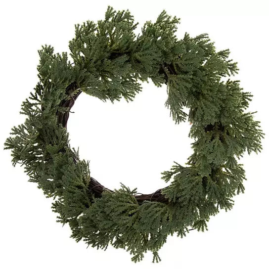 Cottage Christmas Candle Wreath