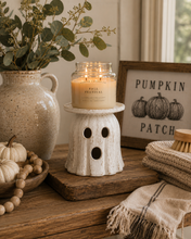 Load image into Gallery viewer, PRE ORDER - White Terracotta Ghost Candle Riser