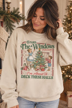 Load image into Gallery viewer, Deck These Halls Crewneck Sweater