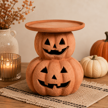Load image into Gallery viewer, PRE ORDER - Terracotta Pumpkin Candle Holder