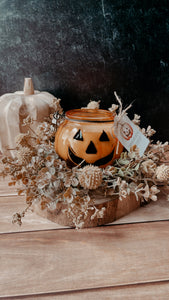 Autumn Bliss Candle Wreath - Cream
