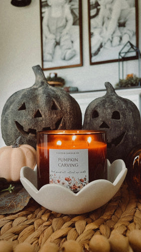 3 Wick Amber Soy Candle - Autumn Scents