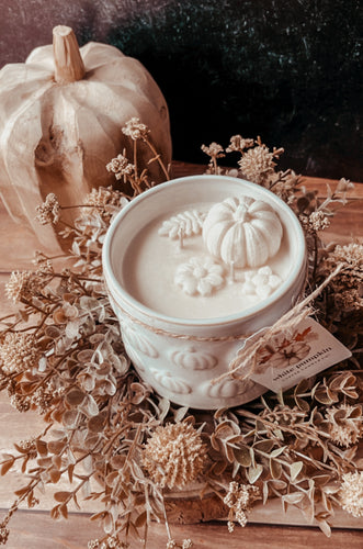 Limited Edition Embossed Pumpkin Candle
