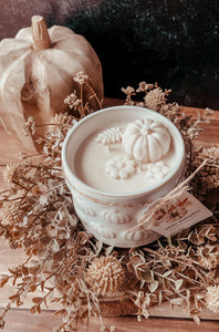 Limited Edition Embossed Pumpkin Candle