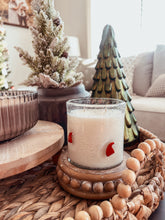 Load image into Gallery viewer, Santa Hat Bubble Glass Soy Candle