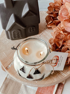Jack O Lantern Pumpkin Soy Candle