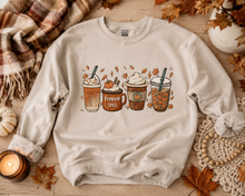 Load image into Gallery viewer, Pumpkin Spice Coffee - Crew Neck Sweat Shirt