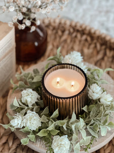Garden Hops Candle Wreath