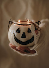 Load image into Gallery viewer, Jack O Lantern Pumpkin Soy Candle