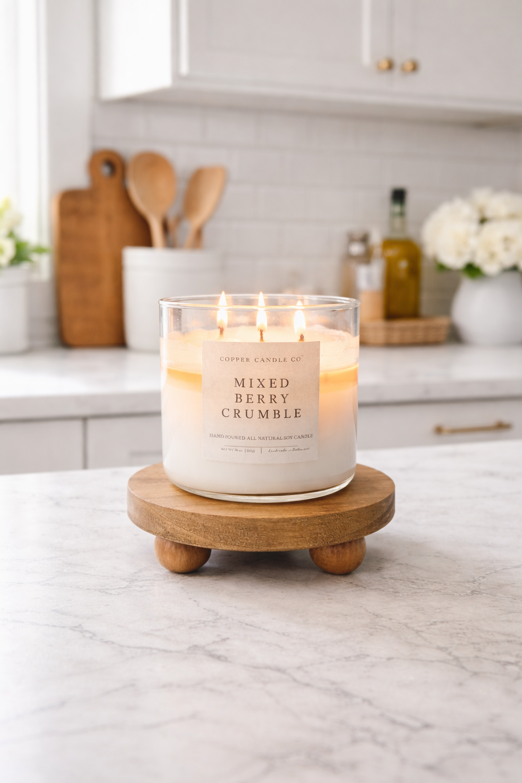 Small Candlelight Performance Riser Minimalist Wood Candle Riser – CopperCandleCo
