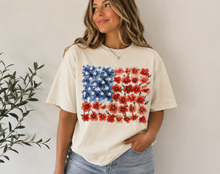 Load image into Gallery viewer, Floral Freedom Comfort Colors Tee Shirt