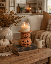 Load image into Gallery viewer, PRE ORDER - Terracotta Pumpkin Candle Holder
