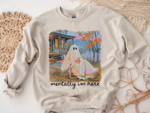 Load image into Gallery viewer, Mentally I’m Here Crewneck Sweatshirt