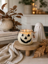 Load image into Gallery viewer, Jack O Lantern White Pumpkin Soy Candle