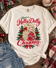 Load image into Gallery viewer, Holly DOLLY Christmas Comfort Colors T-Shirt